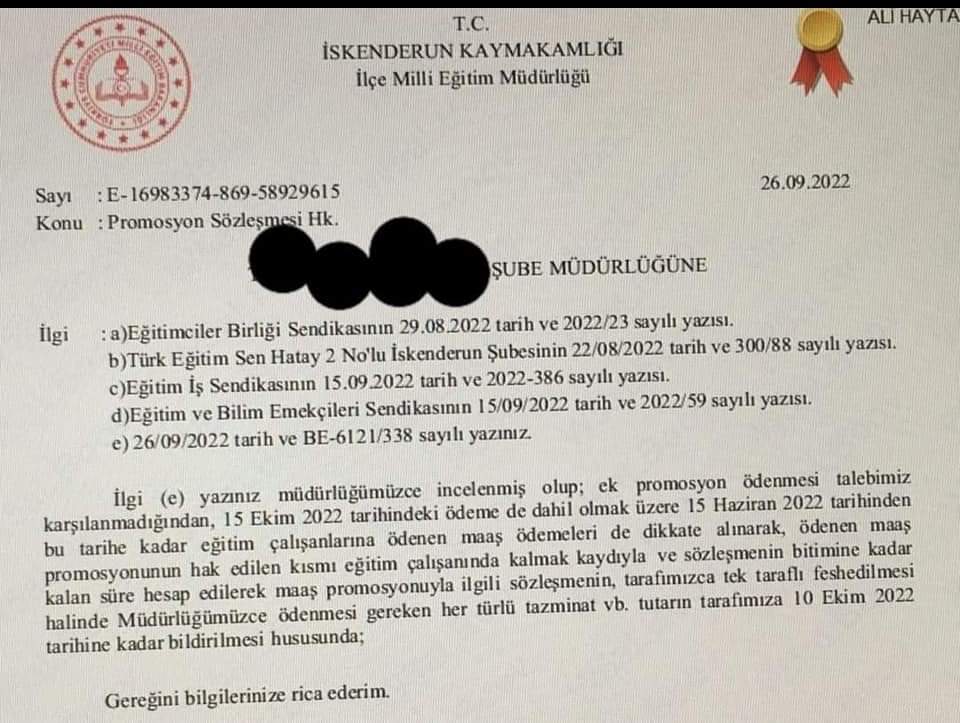 ÖNCÜ SENDİKA TÜRK EĞİTİM SEN, BiZ LAF DEĞİL SENDİKACILIK YAPIYORUZ
