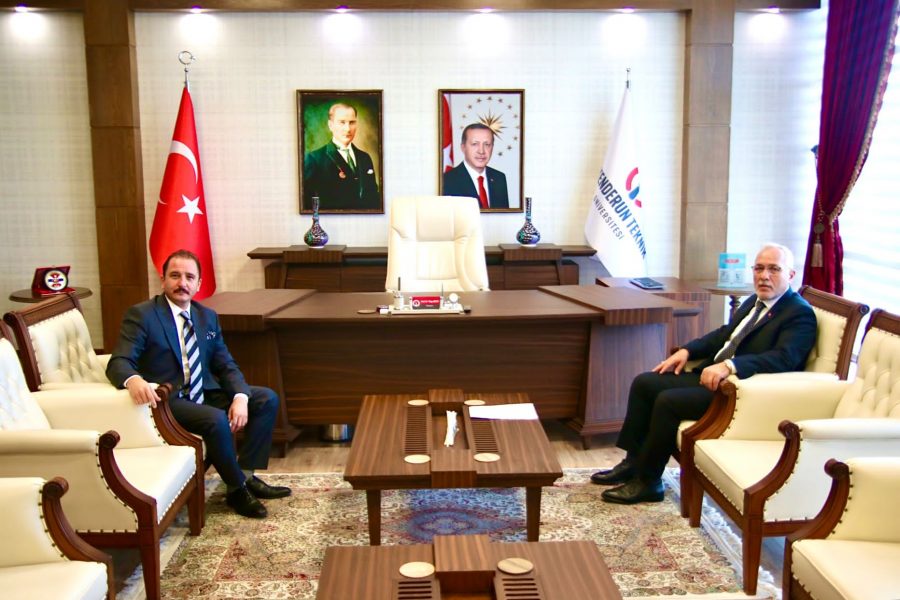 BAŞKAN TOSYALI REKT&Ouml;R DEPCİ&rsquo;Yİ ZİYARET ETTİ