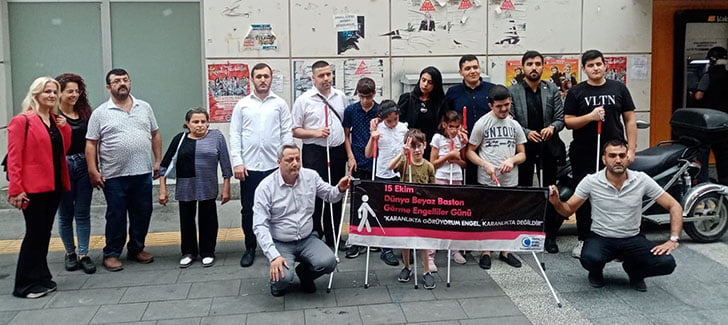 İSKENDERUN’DA GÖRME ENGELLİLER BEYAZ BASTON ETKİNLİĞİYLE HATIRLANDI