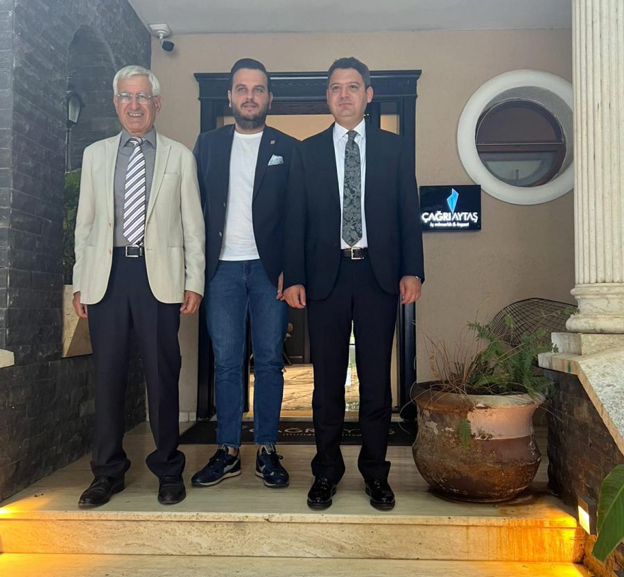 İ&Ccedil;MİMAR &Ccedil;AĞRI AYTAŞ&rsquo;A, KAYMAKAM G&Ouml;KPINAR VE BAŞKAN G&Uuml;VEN&rsquo;DEN TEBRİK ZİYARETİ