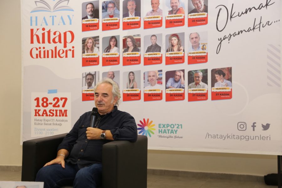 &Uuml;NL&Uuml; KARİKAT&Uuml;RİST YILMAZ ASLANT&Uuml;RK HATAY KİTAP G&Uuml;NLERİ&rsquo;NDE