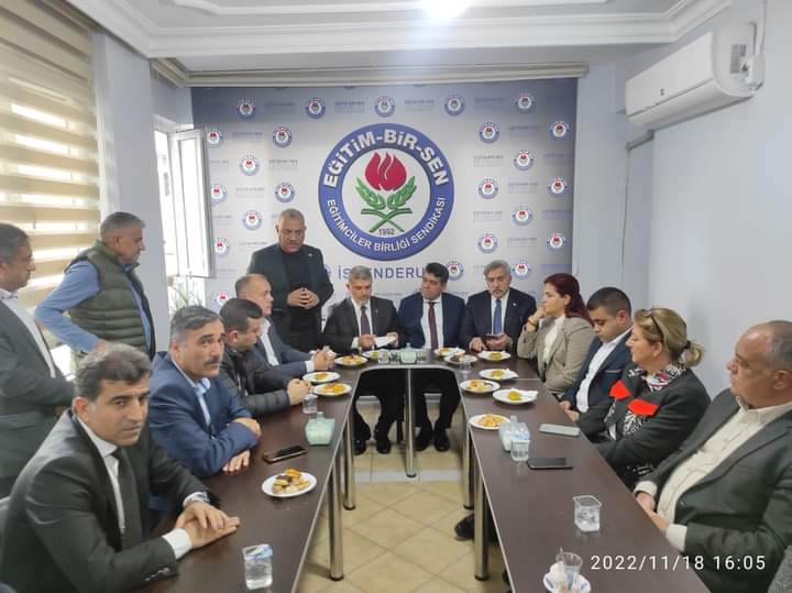 AK PARTİ HEYETİNDEN EĞİTİM BİR SEN’E HAYIRLI OLSUN ZİYARETİ