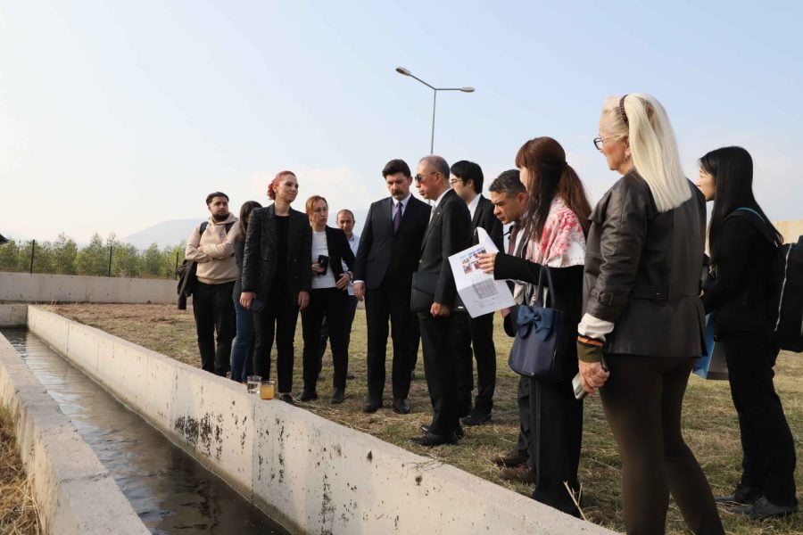 JAPONYA BÜYÜKELÇİSİ VE JICA TEMSİLCİLERİ KIRIKHAN ATIKSU ARTIMA TESİSİNİ İNCELEDİ