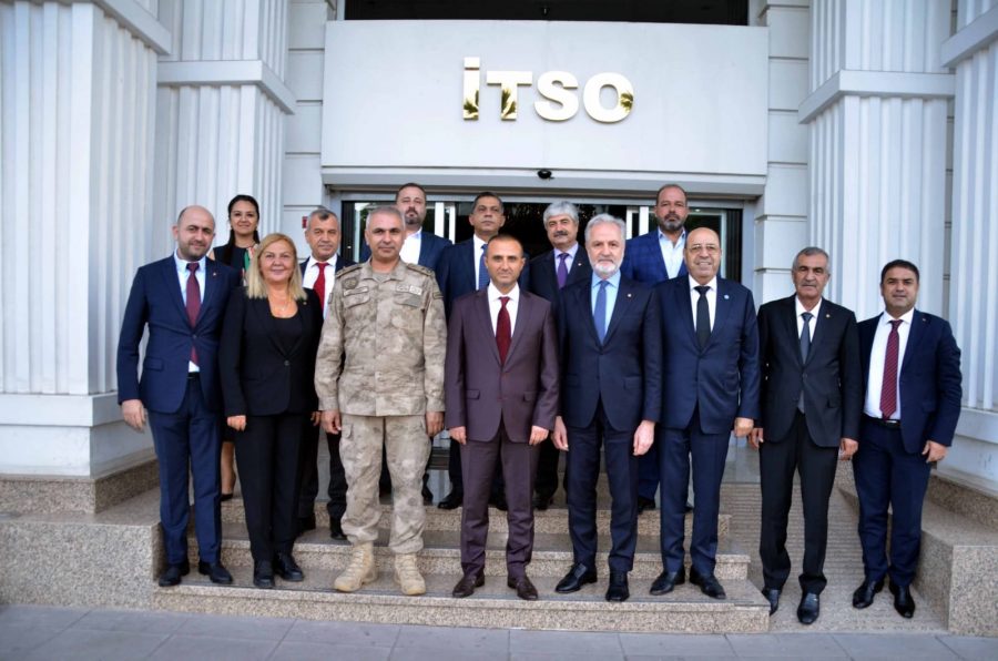 Emniyet Müdürü Nevzat Güneş ve İlçe Jandarma Komutanı Yusuf Yıldırım’dan İTSO’ya Hayırlı Olsun Ziyareti