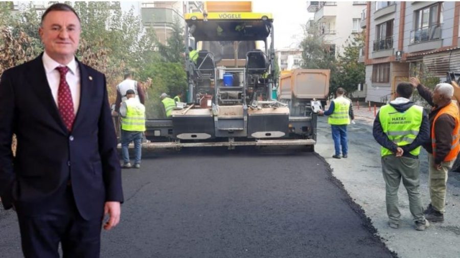 DEFNE BAHRİYE ÜÇOK CADDESİ ASFALTLANIYOR