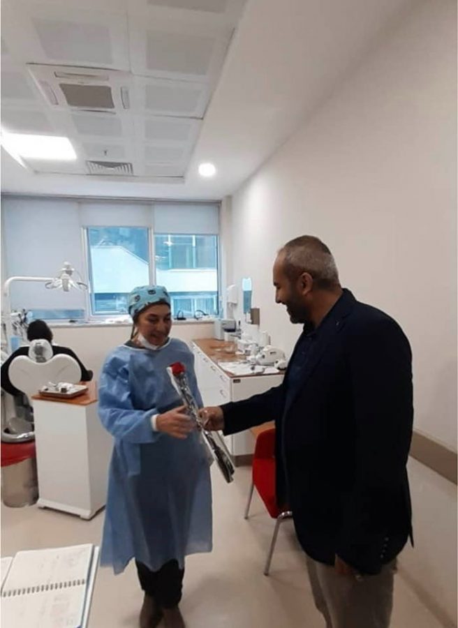Sağlık-Sen İskenderun Temsilcisi Ferdi Kızıltaş ve Y&ouml;netiminden Diş Hekimleri G&uuml;n&uuml;nde Anlamlı Ziyaret