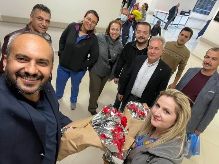 Sağlık-Sen İskenderun Temsilcisi Ferdi Kızıltaş ve Y&ouml;netiminden Diş Hekimleri G&uuml;n&uuml;nde Anlamlı Ziyaret