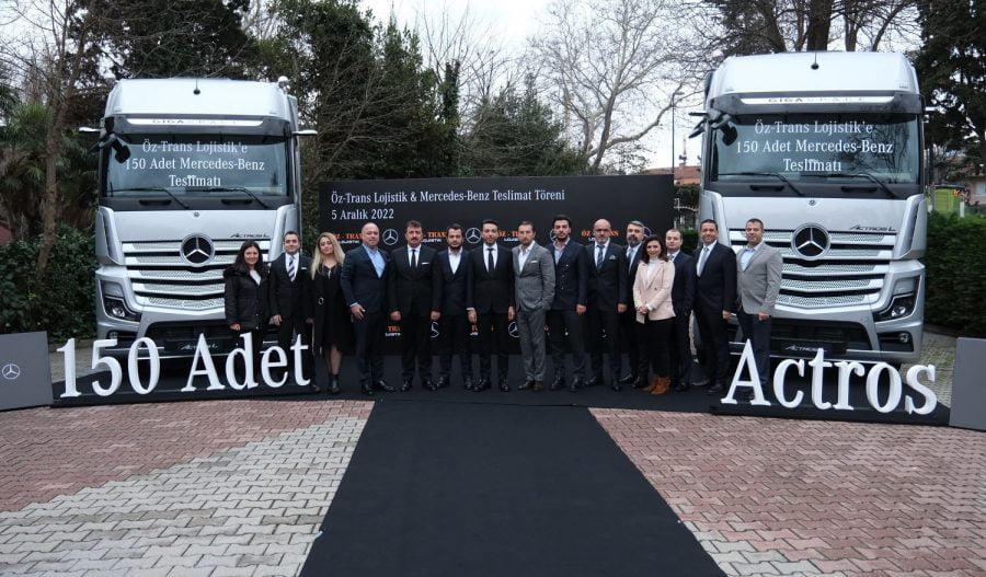 ÖZ-TRANS LOJİSTİK, 150 ADET MERCEDES-BENZ ACTROS İLE FİLOSUNU GÜÇLENDİRDİ