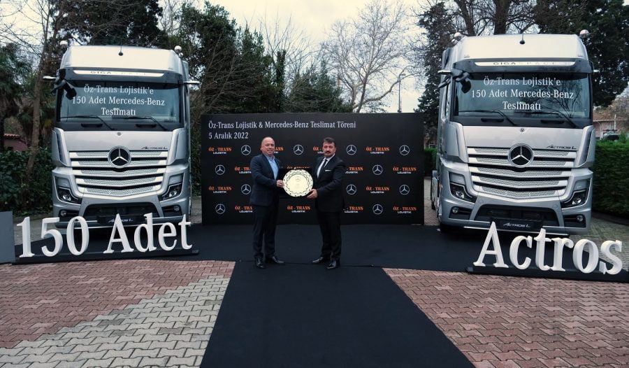 ÖZ-TRANS LOJİSTİK, 150 ADET MERCEDES-BENZ ACTROS İLE FİLOSUNU GÜÇLENDİRDİ