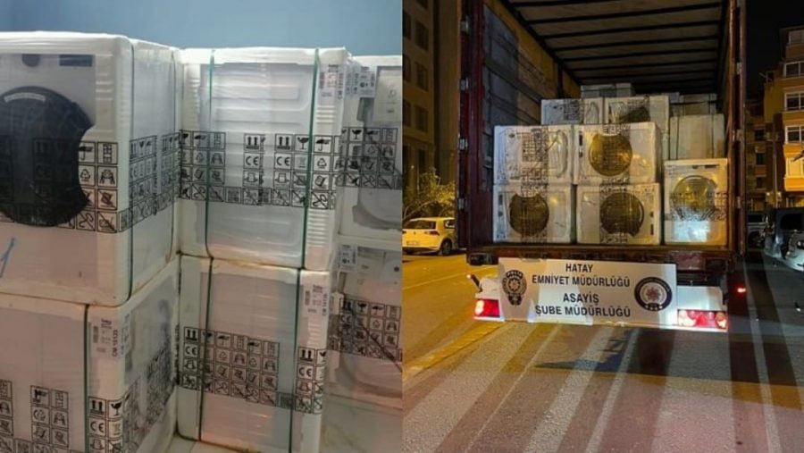 57 Bin EURO’LUK BEYAZ EŞYA YAKALANDI