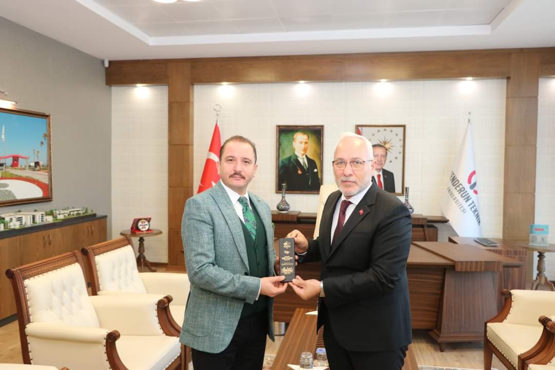 REKT&Ouml;R DEPCİ, BAŞKAN TOSYALI&rsquo;YI MİSAFİR ETTİ