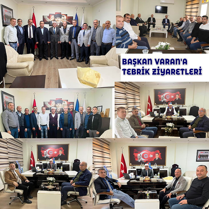 BAŞKAN VARAN&#8217;A TEBRİK ZİYARETLERİ