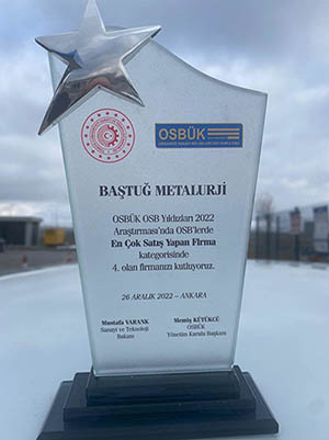 Baştuğ Metalurji&rsquo;de 2 Dalda Haklı Gurur