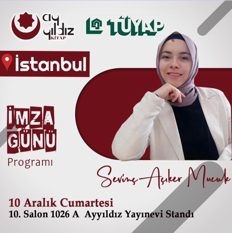 YAZAR SEVİNÇ AÇIKER MUCUK, İSTANBUL KİTAP FUARI&#8217;NDA İMZA GÜNÜNE KATILACAK