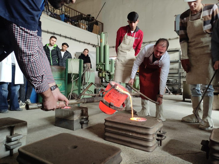 Rekt&ouml;r Depci D&ouml;k&uuml;m At&ouml;lyesindeydi