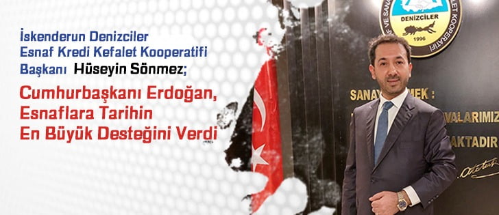 İskenderun Denizciler Esnaf Kredi Kefalet Kooperatifi Başkanı Hüseyin Sönmez Güven Tazeledi