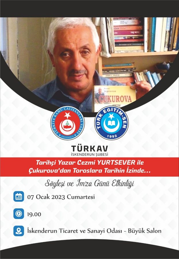TARİHÇİ YAZAR CEZMİ YURTSEVER SÖYLEŞİ YAPACAK
