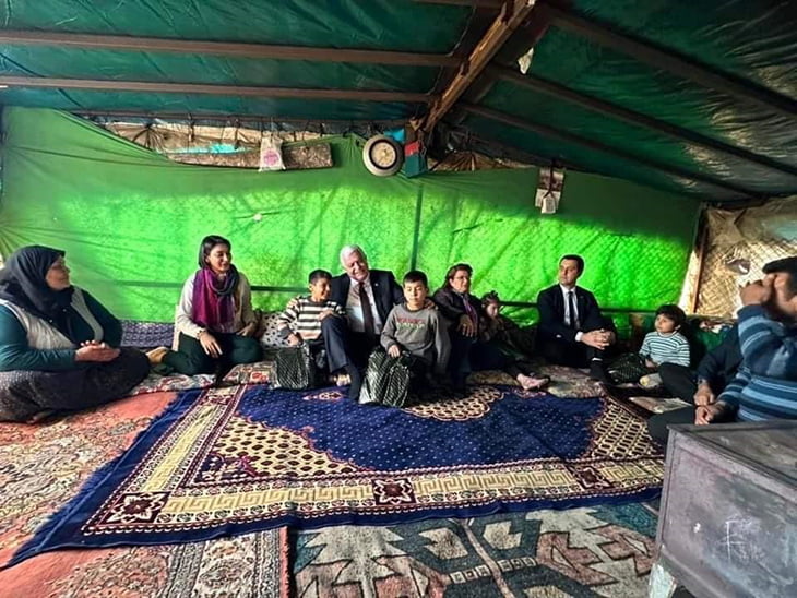 Milletvekilleri Şahin ve Tokdemir Yörük çadırlarını ziyaret etti