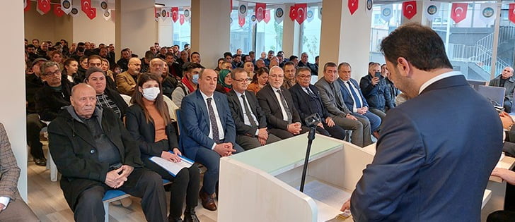 İskenderun Denizciler Esnaf Kredi Kefalet Kooperatifi Başkanı Hüseyin Sönmez Güven Tazeledi