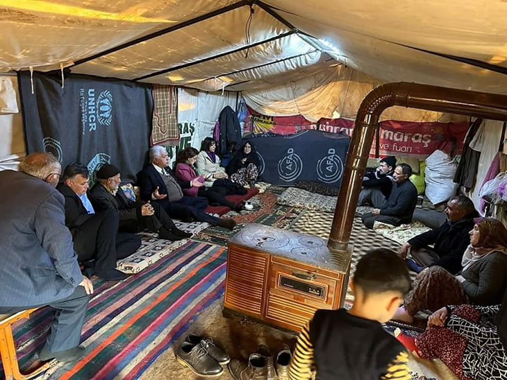 Milletvekilleri Şahin ve Tokdemir Yörük çadırlarını ziyaret etti