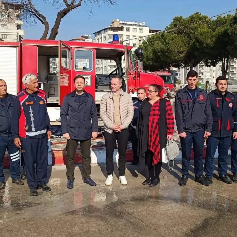 BRÜTTİNG, İTFAİYE DAİRE BAŞKANLIĞINI ZİYARET ETTİ