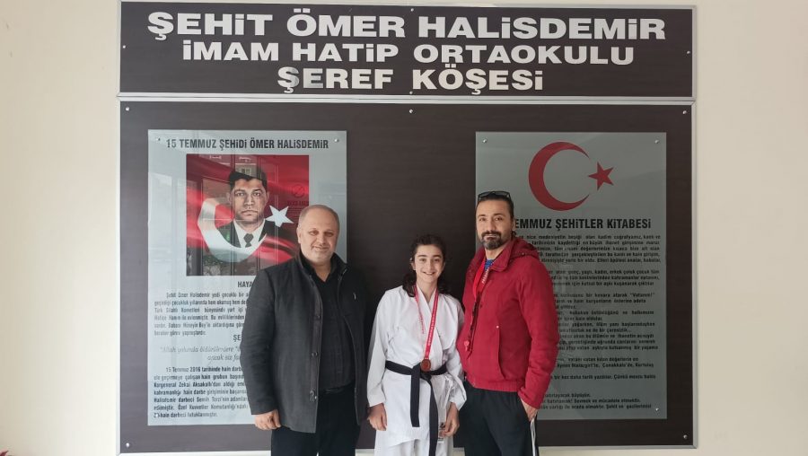 İskenderun Şehit Ömer Halisdemir Ortaokulu öğrencisi Zinnur Yalınızer, Karate Şampiyonası&#8217;nda Hatay birincisi oldu